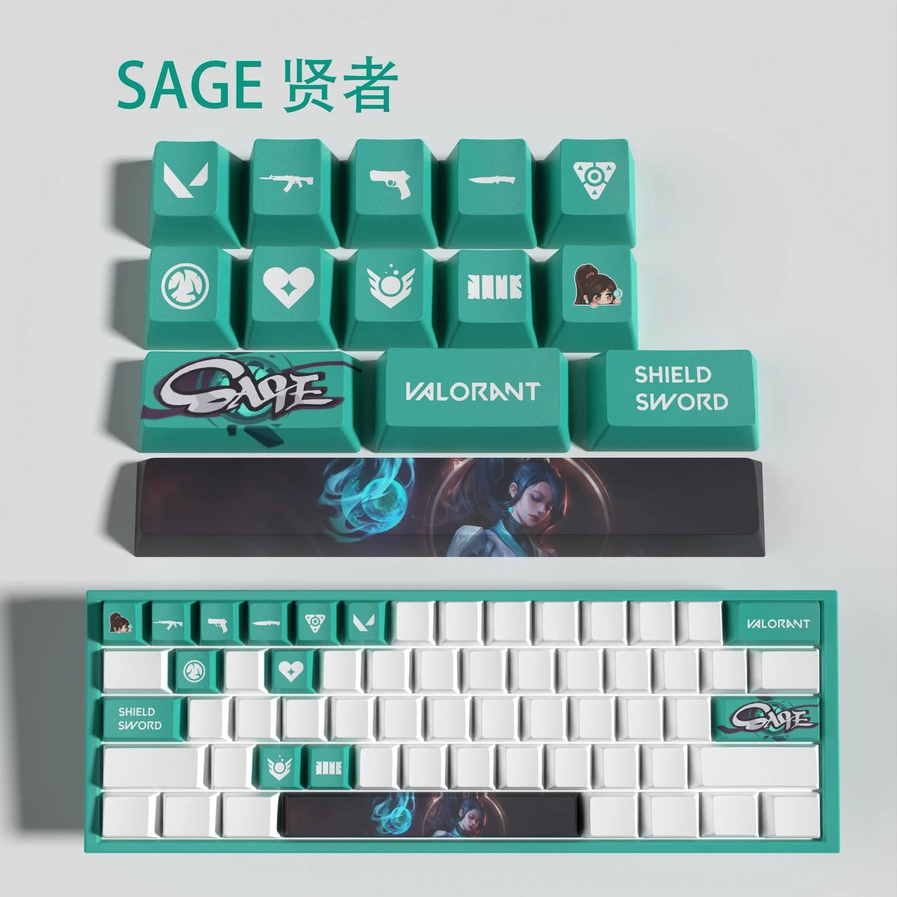 Valorant Hero Keycaps👊🏻 “Bring Riot Worlds to Your Fingertips.”