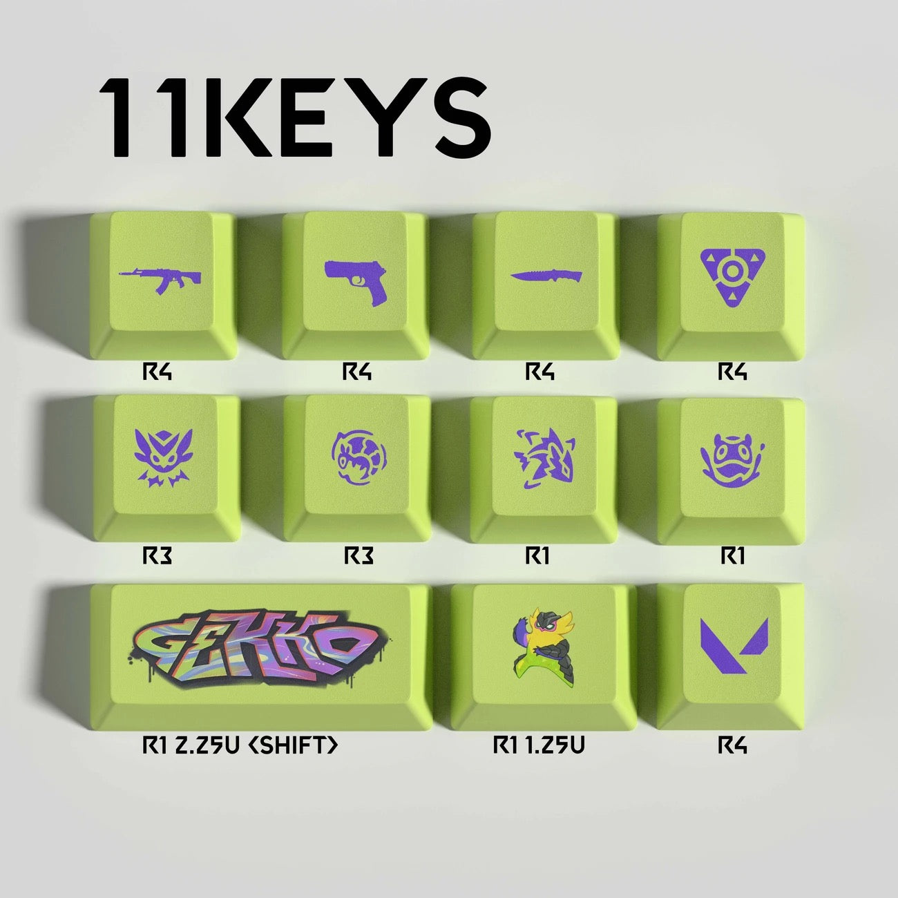Valorant Hero Keycaps👊🏻 “Bring Riot Worlds to Your Fingertips.”