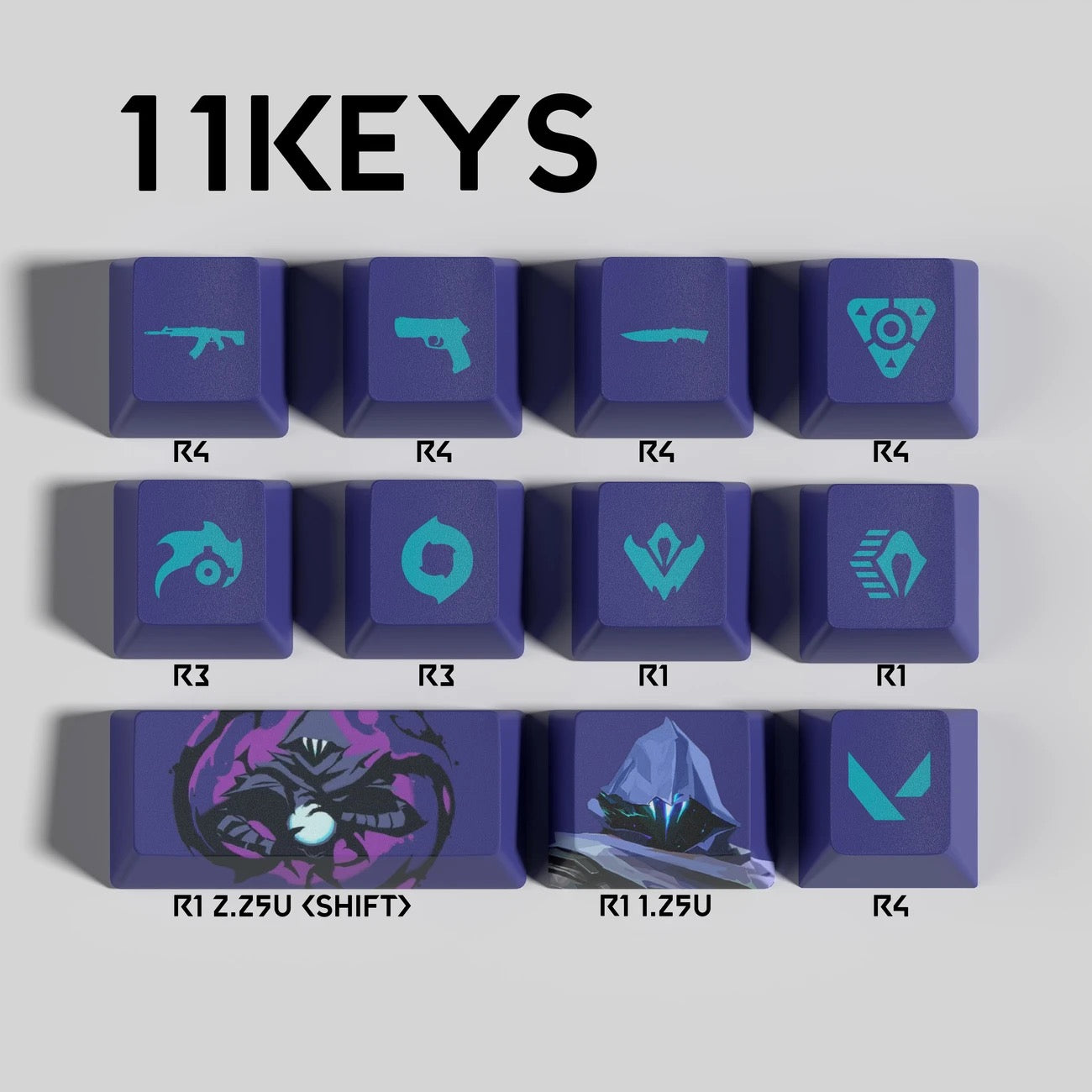 Valorant Hero Keycaps👊🏻 “Bring Riot Worlds to Your Fingertips.”