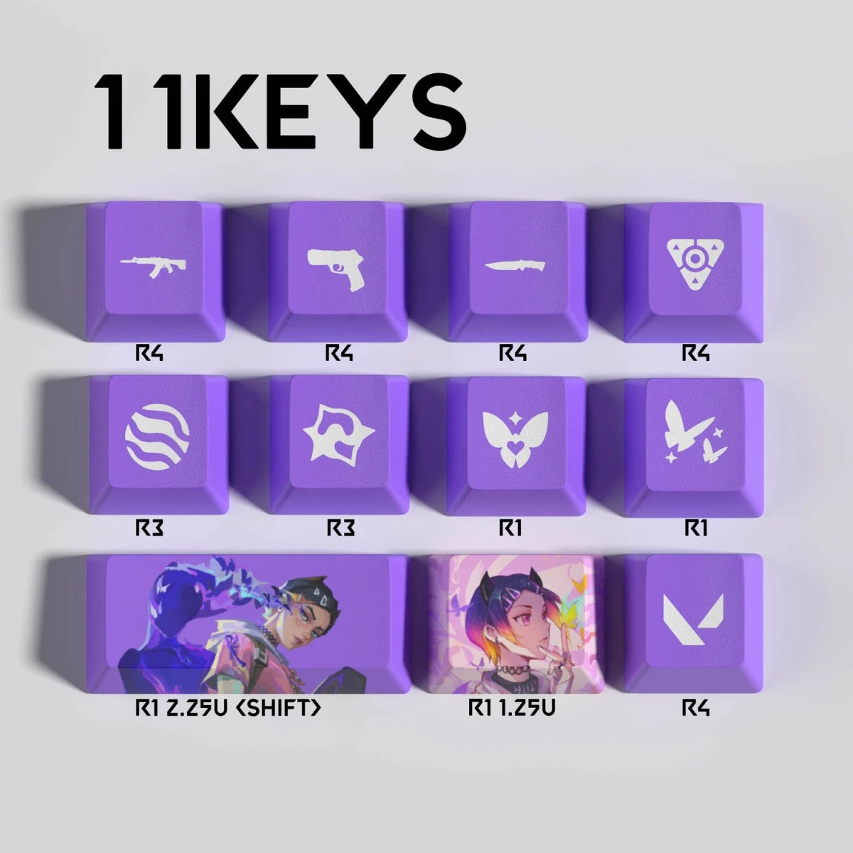 Valorant Hero Keycaps👊🏻 “Bring Riot Worlds to Your Fingertips.”