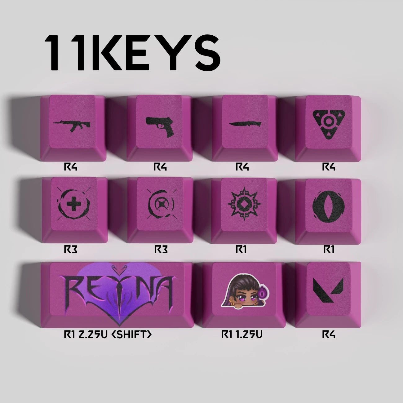 Valorant Hero Keycaps👊🏻 “Bring Riot Worlds to Your Fingertips.”