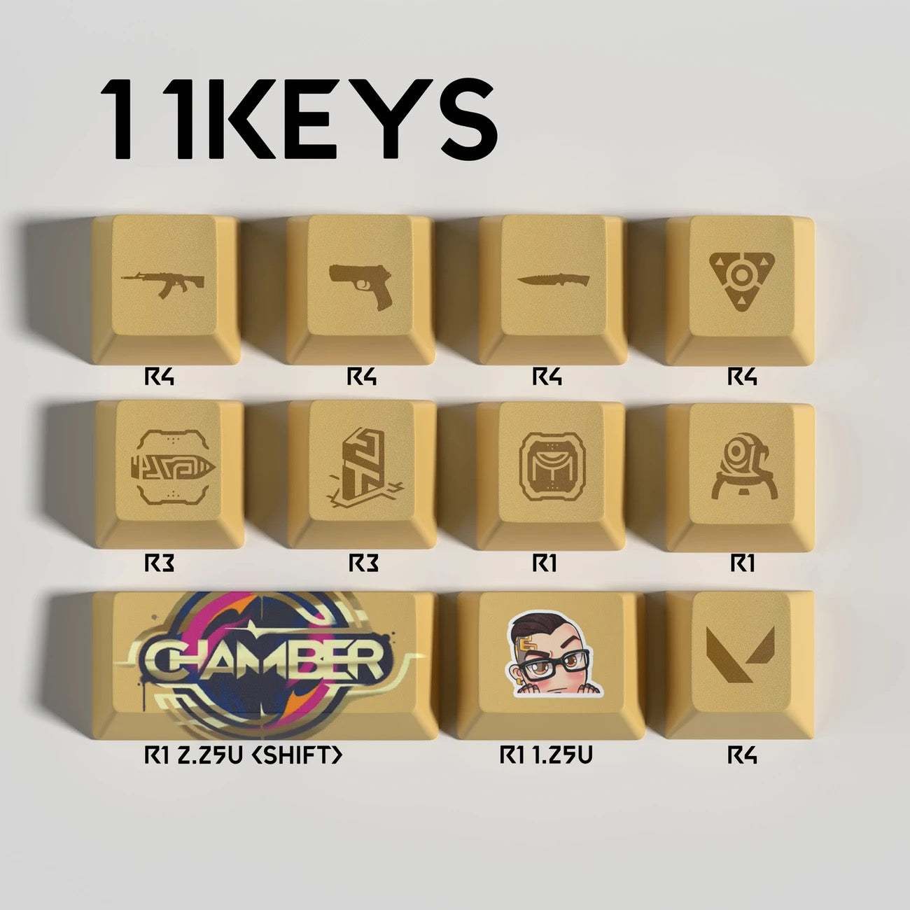 Valorant Hero Keycaps👊🏻 “Bring Riot Worlds to Your Fingertips.”
